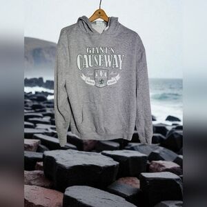 Lansdowne Sz L Gray Giant's Causeway Northern Ireland Hoodie
